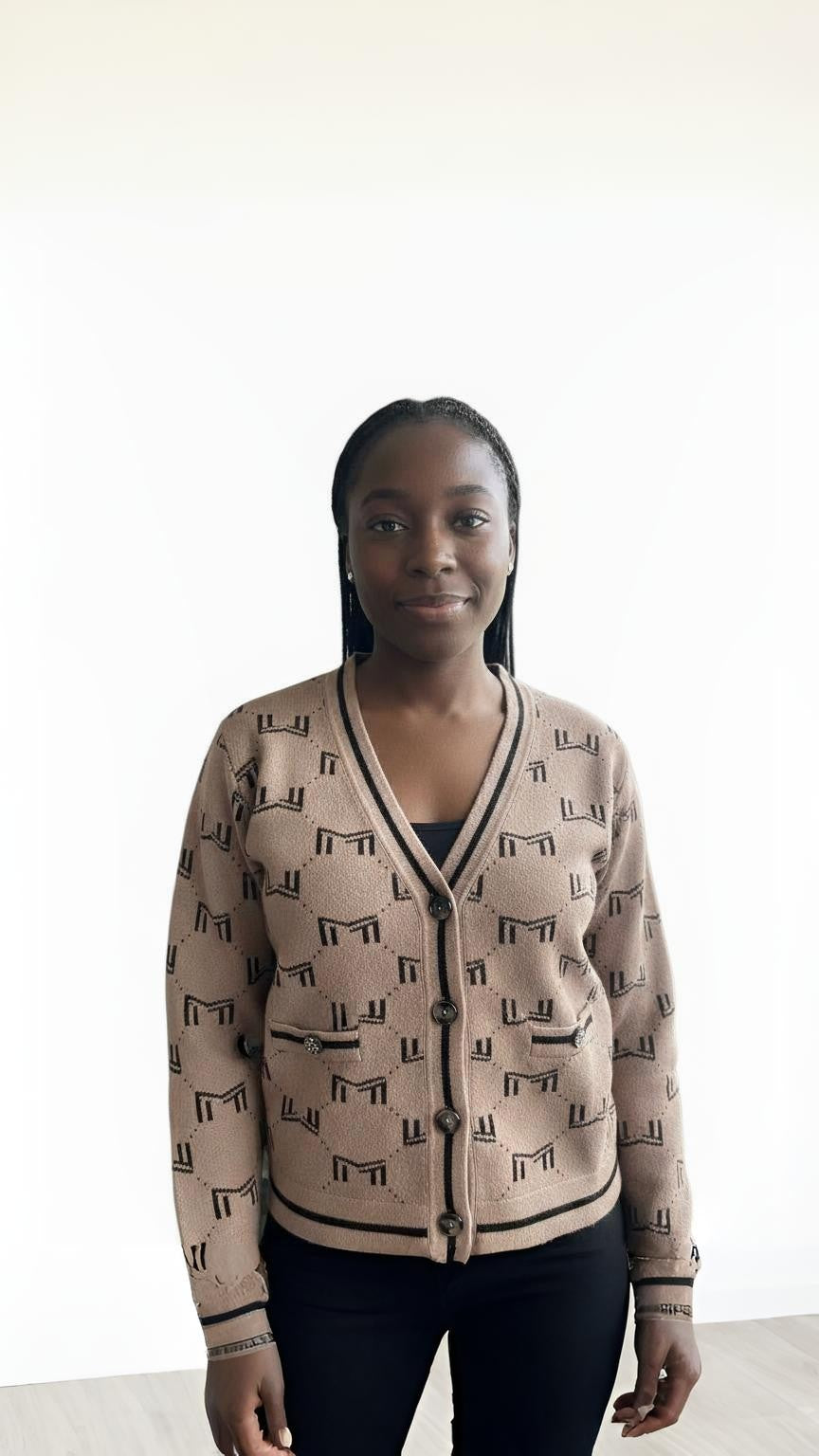 Cardigan Sweater Button Down Front