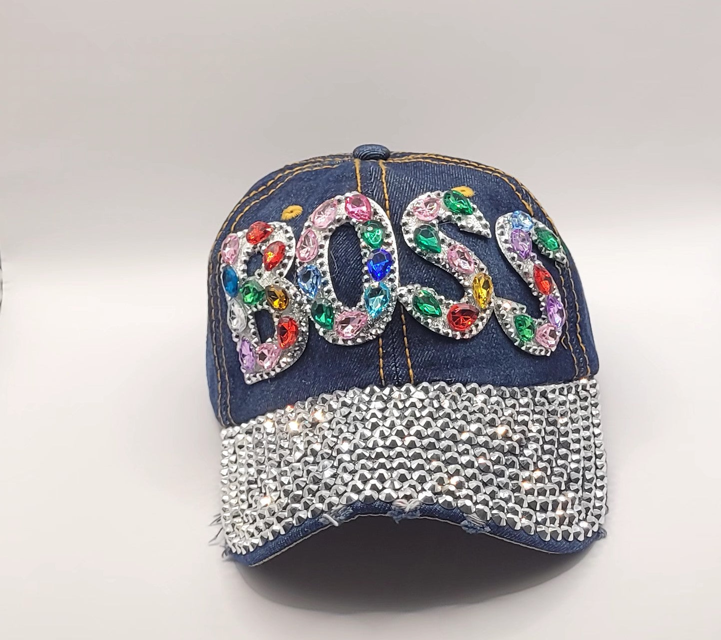 Rhinestone Bling Jeans Hat