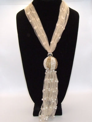 Lace Large Crystal Ball Necklaces