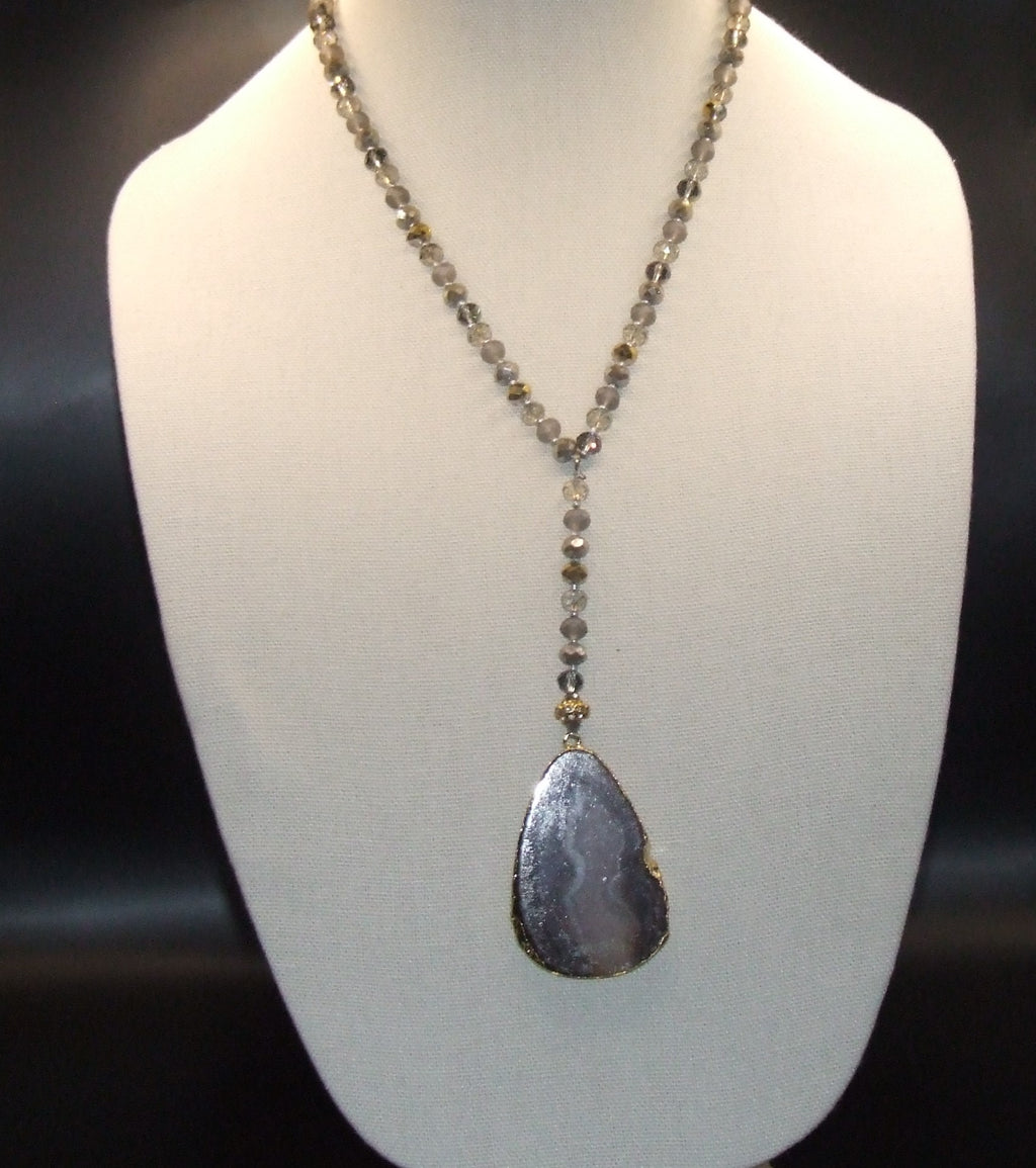 Stone Pendant Crystal Necklaces