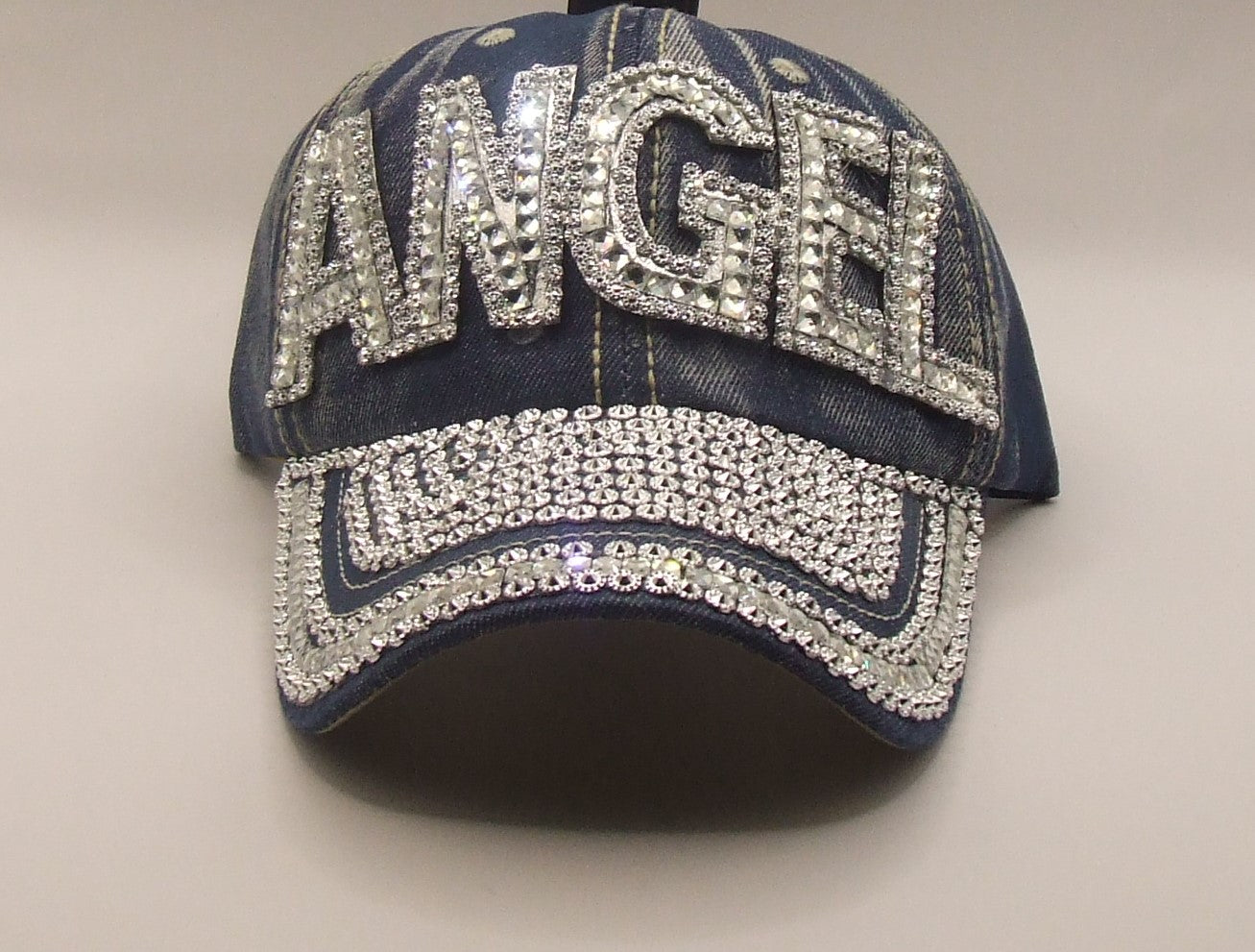 Rhinestone Bling Jeans Hat