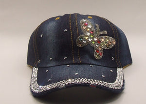Rhinestone Bling Jeans Hat