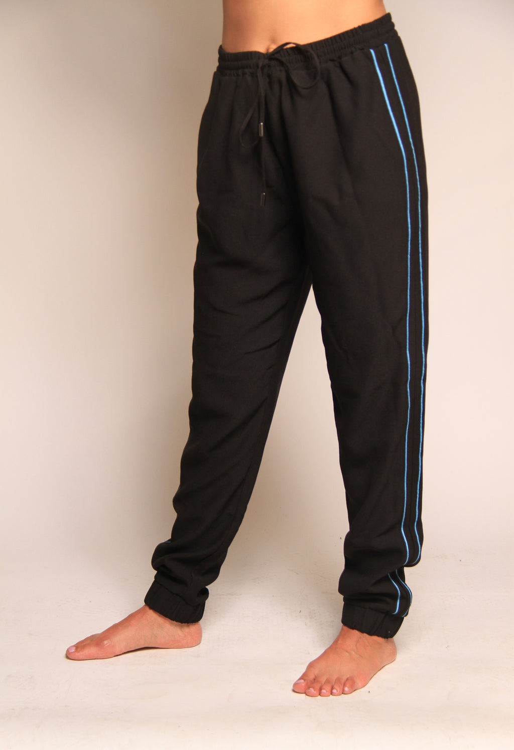Jogger Sweatpants With Blue Stripe