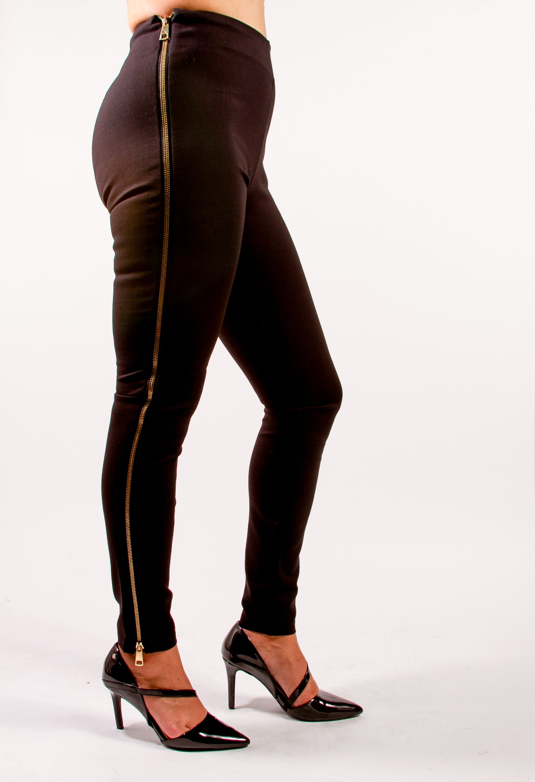 Leggings With Zip Side