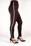 Leggings With Silver Strips On side