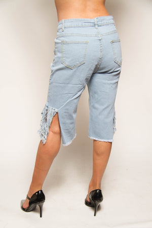Ripped Jeans Short