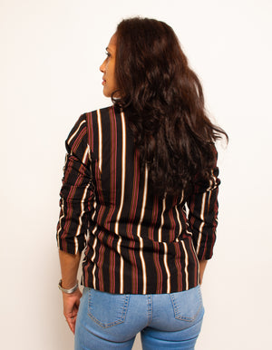 Blazer Striped Long Sleeve