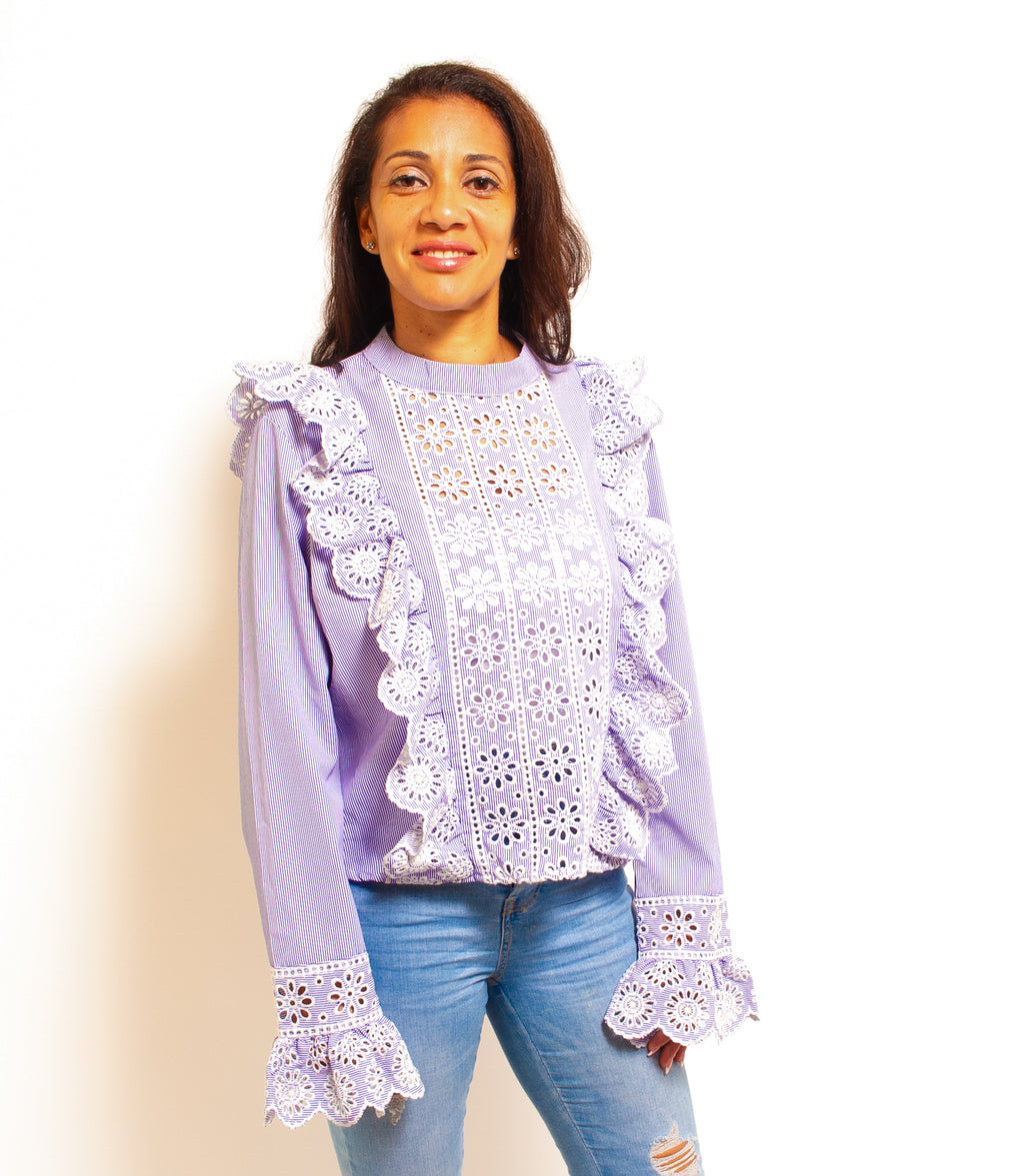 Lace Front Top Pullover Head