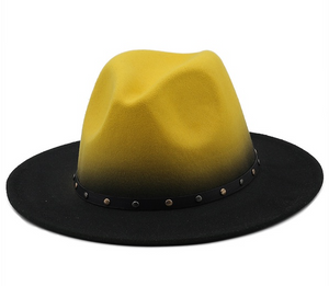 Gradient Big Brim Jazz Hat