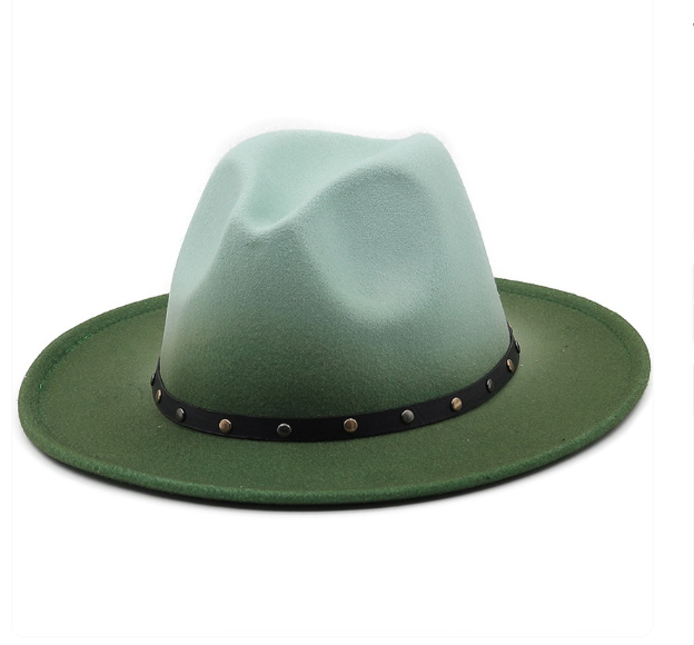Gradient Big Brim Jazz Hat
