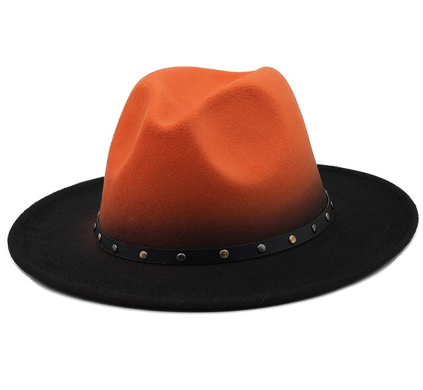 Gradient Big Brim Jazz Hat