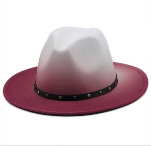 Gradient Big Brim Jazz Hat